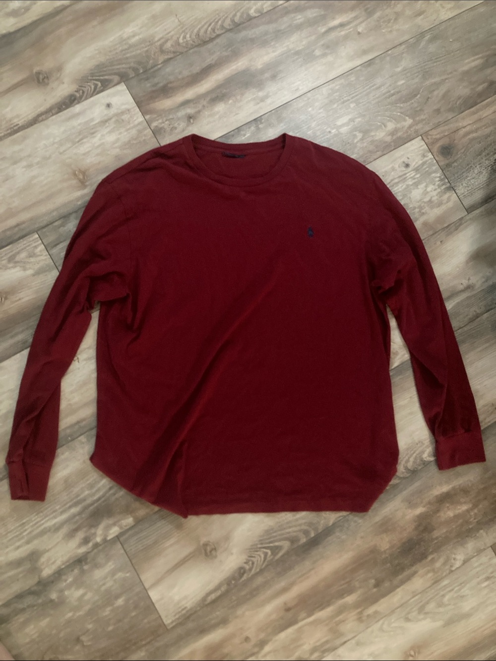 Polo Ralph Lauren Wine Red Men’s Longsleeve Shirt Size XL